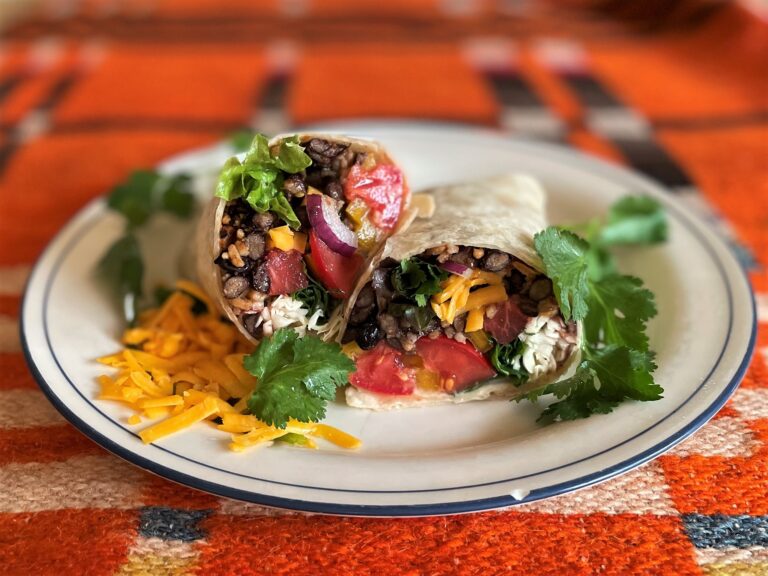 One package of Yumbini Smoky Chipotle Quick Beans and Rice makes one hefty burrito or two medium-sized ones.
